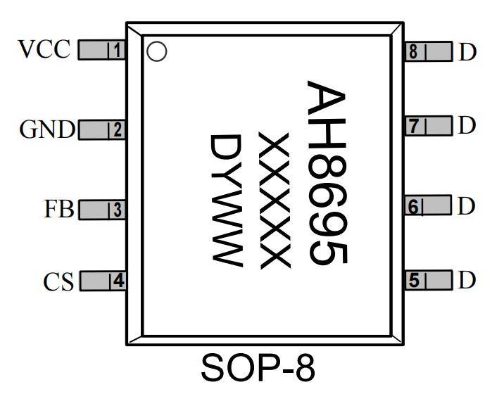 220v转12v300ma芯片(220v转12v300ma小家电专用电源芯片)